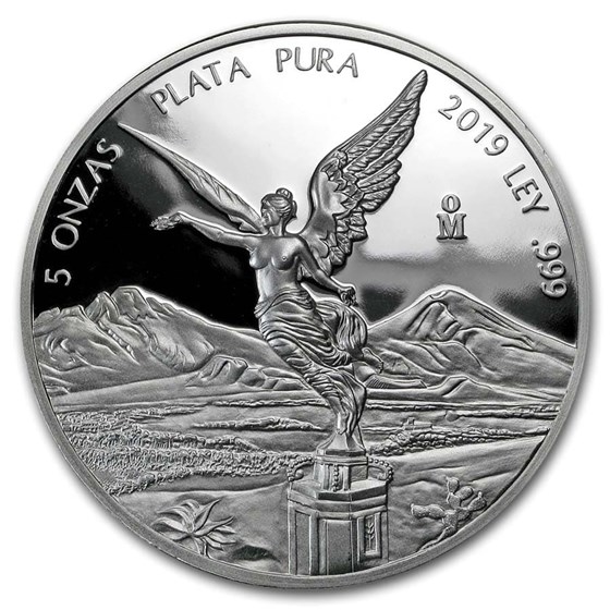 2019 Mexico 5 oz Silver Libertad Proof (In Capsule) 2019 Mexico 5 oz Silver Libertad Proof (In Capsule)