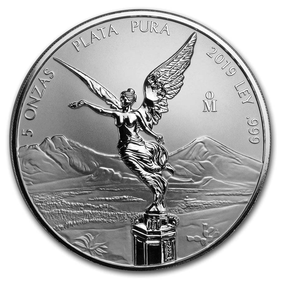 2019 Mexico 5 oz Silver Reverse Proof Libertad