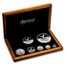 2019 Mexico 7-Coin Silver Libertad Proof Set (8.9 oz, Wood Box)