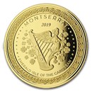 2019 Montserrat 1 oz Gold Emerald Isle of the Caribbean BU