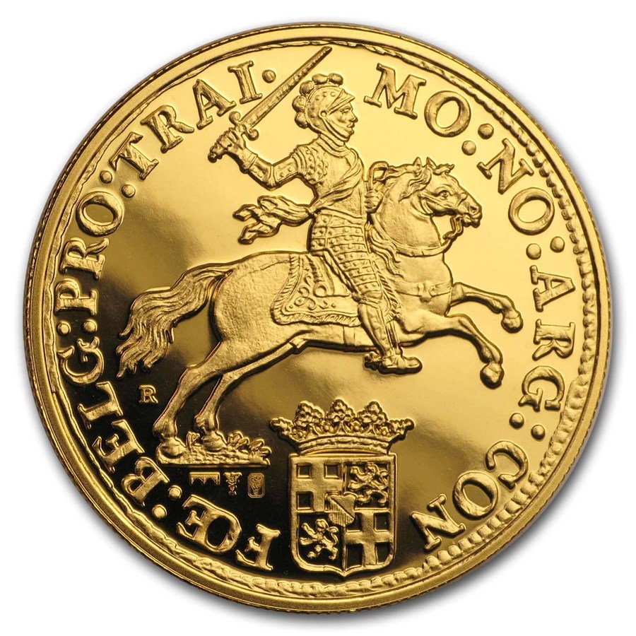 2019 Netherlands 1 oz Gold Proof Ducaton "Silver Rider" Restrike