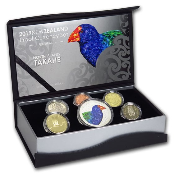 2019 New Zealand 6-Coin 1 oz Silver Currency Prf Set (Abrasions) 2019 New Zealand 6-Coin 1 oz Silver Currency Prf Set (Abrasions)
