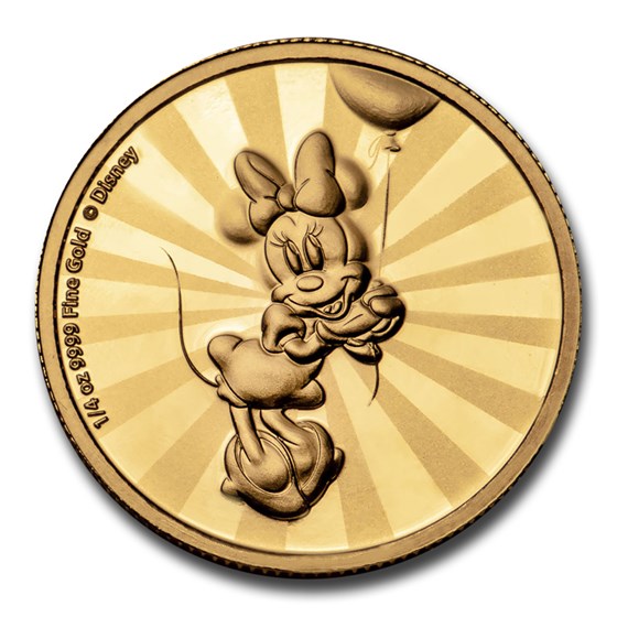 2019 Niue 1/4 oz Proof Gold $25 Disney: Minnie Mouse 2019 Niue 1/4 oz Proof Gold $25 Disney: Minnie Mouse