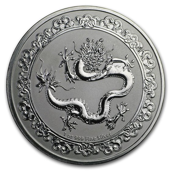 2019 Niue 1 oz Ag $2 Celestial Animals The Dragon BU (Abrasions) 2019 Niue 1 oz Ag $2 Celestial Animals The Dragon BU (Abrasions)