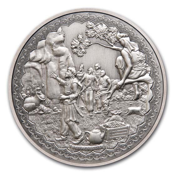2019 Niue 1 oz Silver $2 Ali Baba and the Forty Thieves