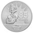 2019 Niue 1 oz Silver $2 Disney Donald Duck 85th Anniversary BU