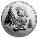 2019 Niue 1 oz Silver $2 Disney Mickey Mouse Christmas BU