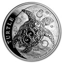2019 Niue 1 oz Silver $2 Hawksbill Turtle BU