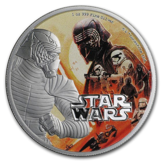2019 Niue 1 oz Silver $2 Star Wars Rise of Skywalker: Kylo Ren 2019 Niue 1 oz Silver $2 Star Wars Rise of Skywalker: Kylo Ren