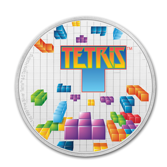 2019 Niue 1 oz Silver $2 Tetris 35th Anniversary (w/Box & COA) 2019 Niue 1 oz Silver $2 Tetris 35th Anniversary (w/Box & COA)
