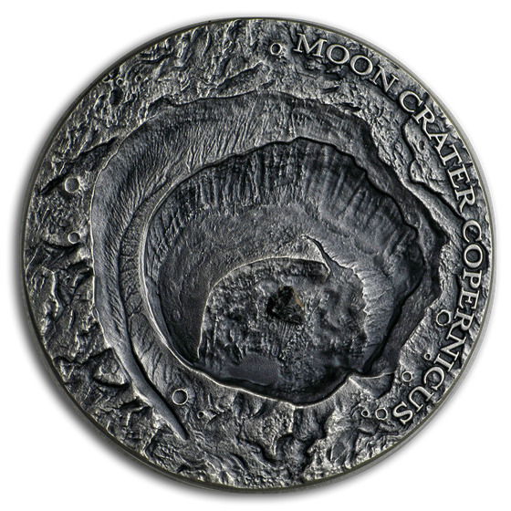 2019 Niue 1 oz Silver Antique Universal Craters (Copernicus Moon) 2019 Niue 1 oz Silver Antique Universal Craters (Copernicus Moon)