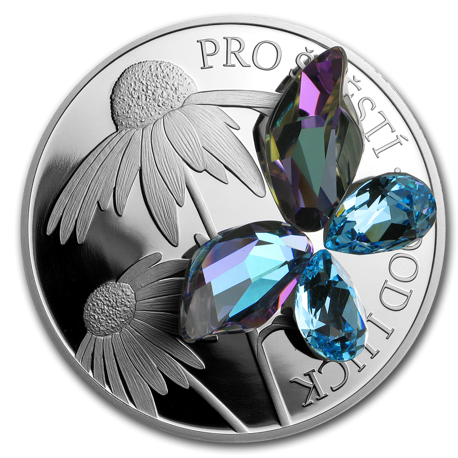 Buy 2019 Niue 1 oz Silver Crystal Coin Good Luck APMEX