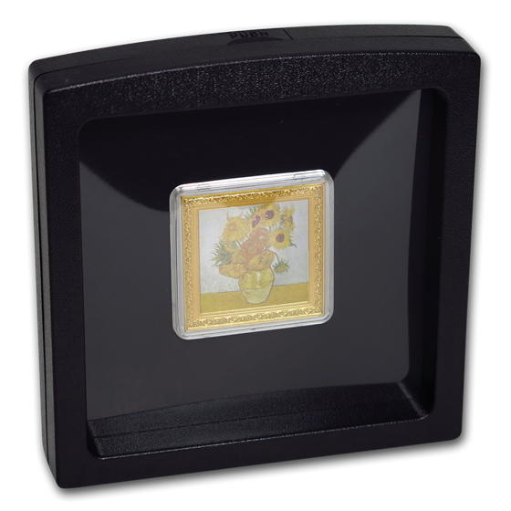 Buy 2019 Niue 1 oz Silver Vincent Van Gogh Sunflowers Proof APMEX