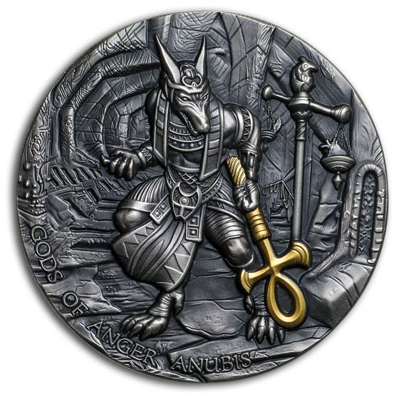 Buy 2019 Niue 2 oz Silver Antique Gods of Anger (Anubis) APMEX
