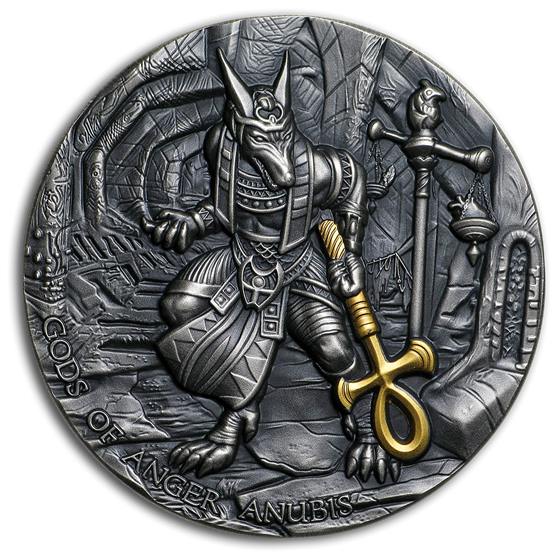 2019 Niue 2 oz Silver Antique Gods of Anger (Anubis) 2019 Niue 2 oz Silver Antique Gods of Anger (Anubis)