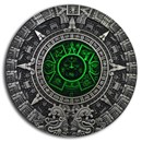 2019 Niue 2 oz Silver Aztec Calendar