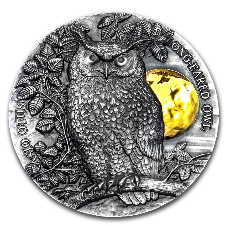 Buy 2019 Niue 2 oz Silver Wildlife in the Moonlight: Long-Eared
