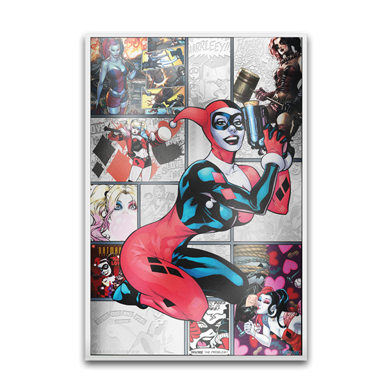 2019 Niue 5 gram Silver $1 Batman Villains Harley Quinn Foil Note 2019 Niue 5 gram Silver $1 Batman Villains Harley Quinn Foil Note