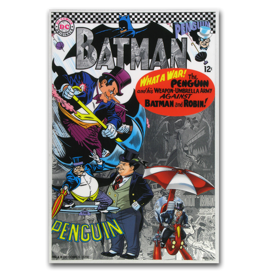 2019 Niue 5 gram Silver $1 Batman Villains: The Penguin Foil Note 2019 Niue 5 gram Silver $1 Batman Villains: The Penguin Foil Note