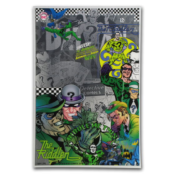 2019 Niue 5 gram Silver $1 Batman Villains: The Riddler Foil Note 2019 Niue 5 gram Silver $1 Batman Villains: The Riddler Foil Note