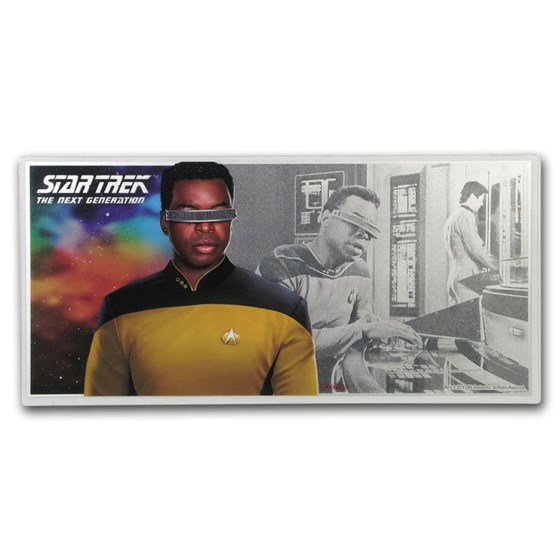 2019 Niue 5 gram Silver $1 Note Star Trek Geordi La Forge 2019 Niue 5 gram Silver $1 Note Star Trek Geordi La Forge