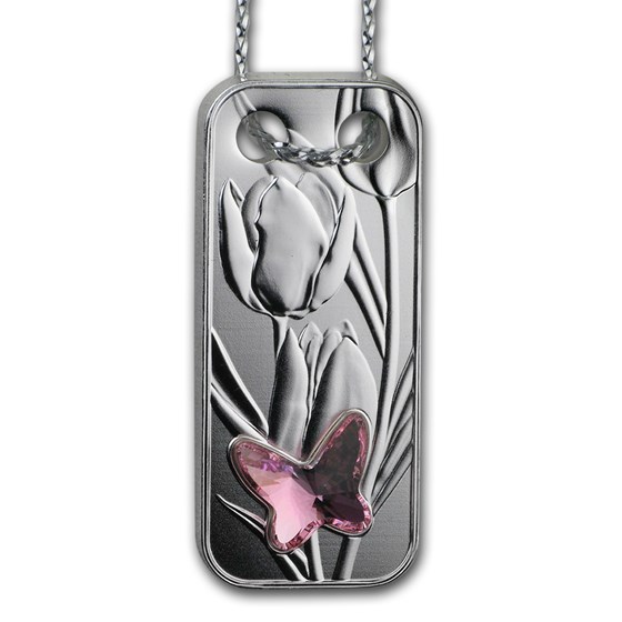 2019 Niue Silver Butterfly Coin Pendant 2019 Niue Silver Butterfly Coin Pendant