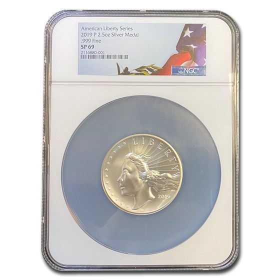 2019-P 2.5 oz Silver American Liberty High Relief SP-69 NGC 2019-P 2.5 oz Silver American Liberty High Relief SP-69 NGC