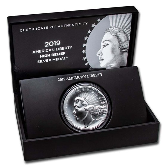 2019-p 2.5 Oz Silver American Liberty High Relief