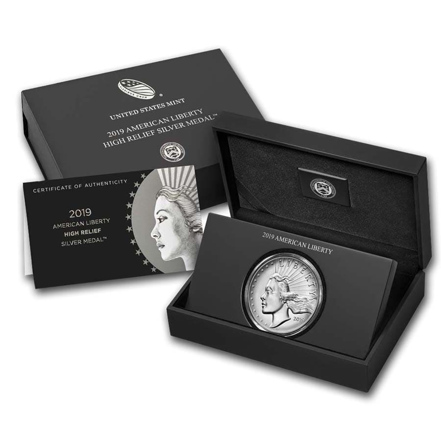 Buy 2019 P 2.5oz Silver American Liberty High Relief | APMEX