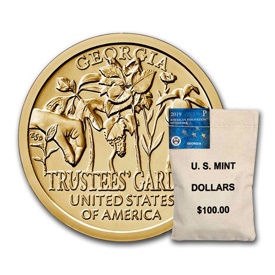 2019-P American Innovation $1 Trustees' Garden ($100 Bag) (GA) 2019-P American Innovation $1 Trustees' Garden ($100 Bag) (GA)