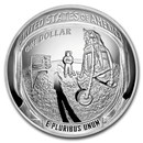 2019-P Apollo 11 50th Anniversary $1 5 oz Silver Prf (Box & COA)