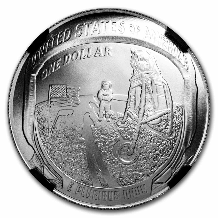 Buy 2019-P Apollo 11 50th Anniversary $1 Silver MS-70 NGC (FDI