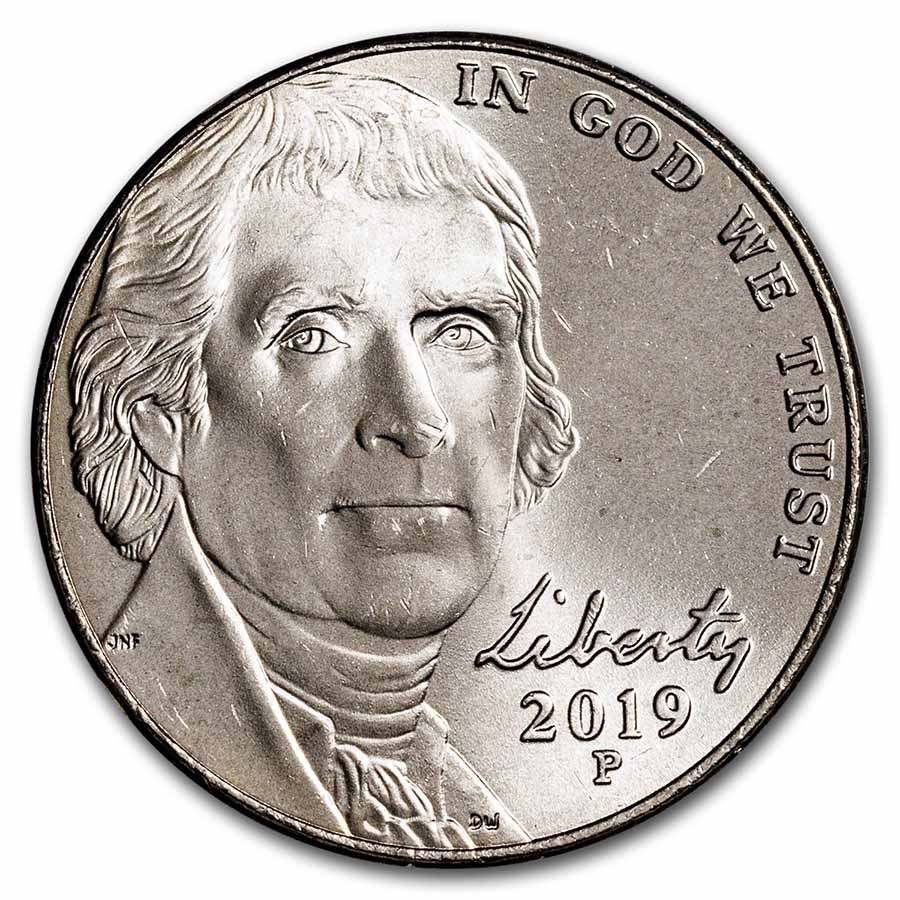 2019-P Jefferson Nickel BU