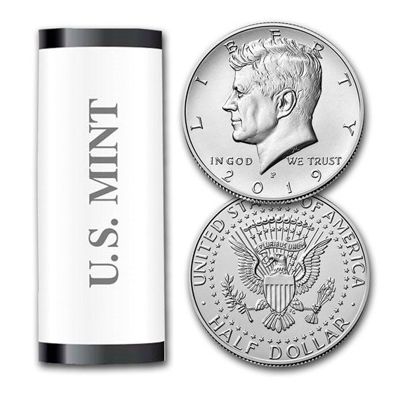 2019-P Kennedy Half Dollar 20-Coin Roll BU (Mint Wrapped) 2019-P Kennedy Half Dollar 20-Coin Roll BU (Mint Wrapped)
