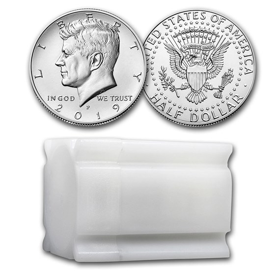 2019-P Kennedy Half Dollar 20-Coin Roll BU 2019-P Kennedy Half Dollar 20-Coin Roll BU