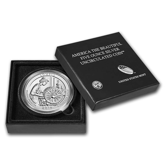 2019-P Silver ATB Lowell National Historic Park (w/Box & COA) 2019-P Silver ATB Lowell National Historic Park (w/Box & COA)