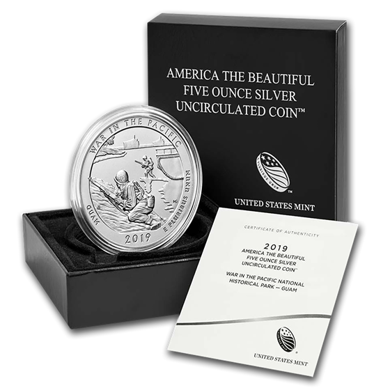 2019-P Silver ATB War in the Pacific, GU (w/Box & COA) 2019-P Silver ATB War in the Pacific, GU (w/Box & COA)