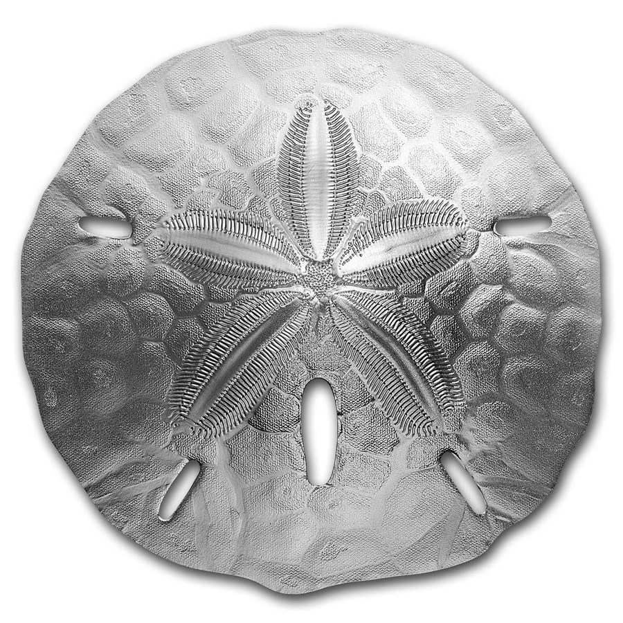 2019 Palau 1 oz Silver $1 Sand Dollar II Coin