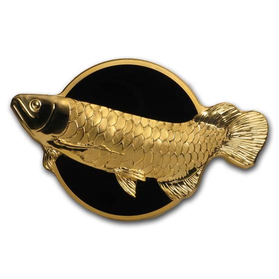 2019 Palau 2 oz Silver Shaped Dragonfish (Golden Arowana) 2019 Palau 2 oz Silver Shaped Dragonfish (Golden Arowana)