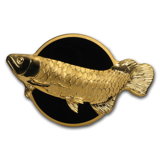 2019 Palau 2 oz Silver Shaped Dragonfish (Golden Arowana) 2019 Palau 2 oz Silver Shaped Dragonfish (Golden Arowana)