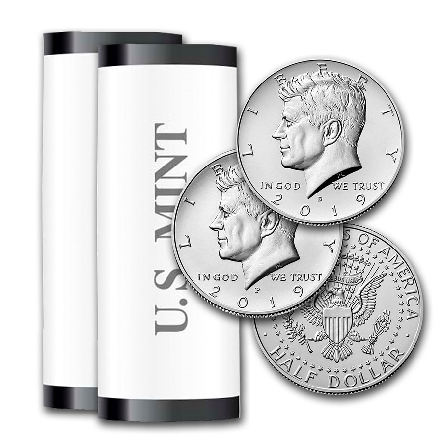 thumbnail image 2 of 2019 JFK Kennedy Half Dollar 2-Coin Set - Rose Gold Plated - Both P & D Mint Marks - Uncirculated 2 of 12