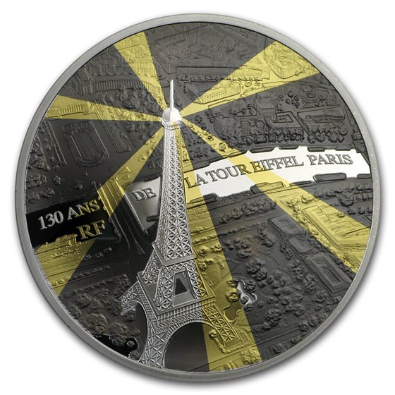 2019 Proof Silver €10 Treasures of Paris (Eiffel Tower) 2019 Proof Silver €10 Treasures of Paris (Eiffel Tower)