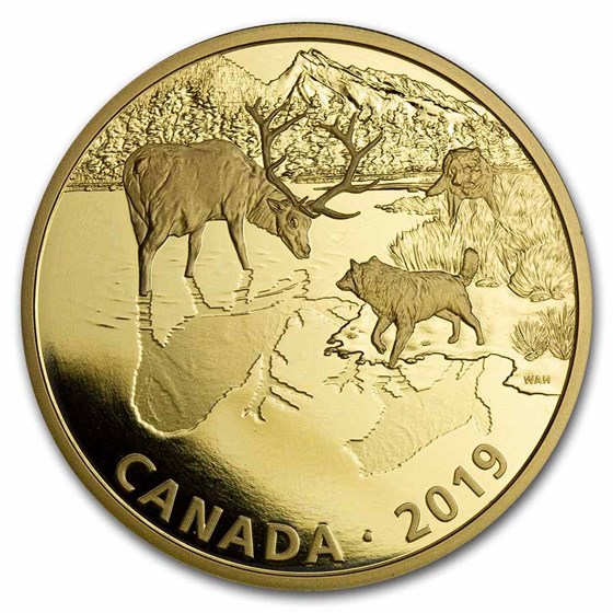 2019 RCM 2 oz Silver $30 Predator and Prey: Wolves & Elk (No Box) 2019 RCM 2 oz Silver $30 Predator and Prey: Wolves & Elk (No Box)