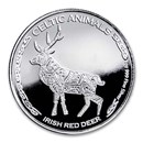 2019 Republic of Chad 1 oz Silver Celtic Animals: Irish Red Deer