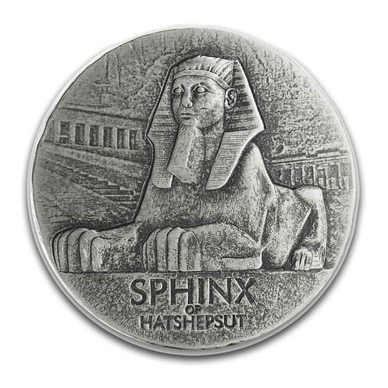 2019 Republic of Chad 5 oz Silver Sphinx of Hatshepsut 2019 Republic of Chad 5 oz Silver Sphinx of Hatshepsut