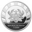 2019 Republic of Ghana 1 oz Silver Woolly Mammoth BU