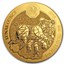 2019 Rwanda 1 oz Gold Lunar Year of the Pig BU