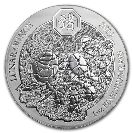 2019 Rwanda 1 oz Silver Lunar Year of the Pig BU (Not Sealed) 2019 Rwanda 1 oz Silver Lunar Year of the Pig BU (Not Sealed)