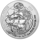 2019 Rwanda 1 oz Silver Nautical Ounce Victoria BU