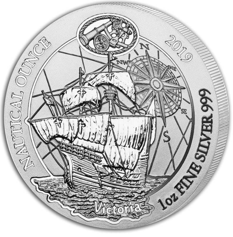 2019 Rwanda 1 oz Silver Nautical Ounce Victoria BU